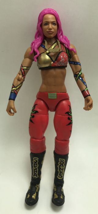 Wwe Elite Sasha Banks 6.  5“ Mattel Wrestling Figure Collectible Aew