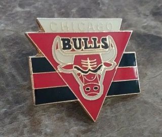 Chicago Bulls Nba Team Logo Peter David Collectible Enamel Pin Vintage Rare