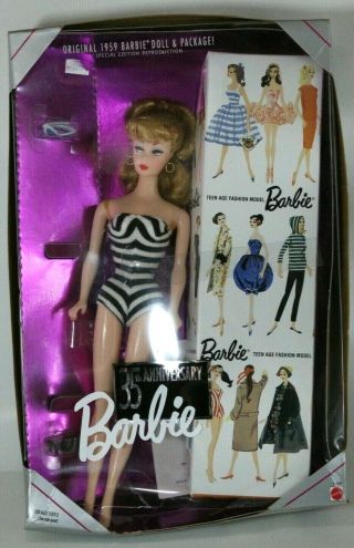 1993 35th Anniversary 1959 Doll Barbie - Vintage