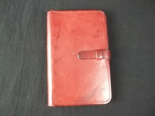 Vintage Coach Red Leather Address Book Planner Small