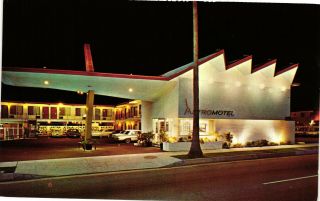 Vintage Postcard - Un - Posted Exterior Of Astromotel Pasadena California Ca 6297