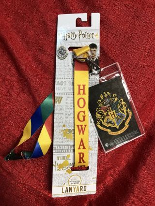 Universal Studios Harry Potter Lanyard Keychain Id Pass Ticket Holder Strap 20 "