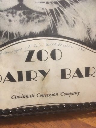 vintage 1940’s cincinnati consession co zoo dairy bar menu Coca Cola Ephemera 2