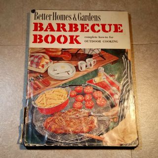 Vintage Better Homes & Gardens Barbecue Book First Edition 1956 With Dustjacket