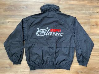 Vintage Men’s Swingster Espn Classic Boxing Black Hood In Collar Jacket Sz L