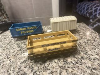 3 Thomas Train Trackmaster Cargo Cars Pasta Quarry Boxcar