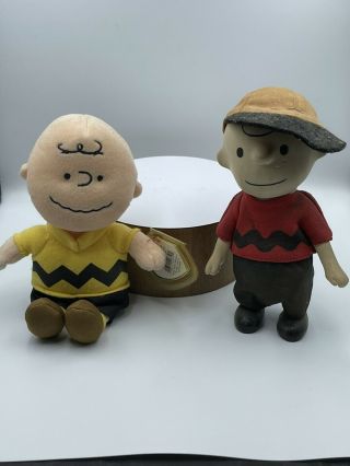 Vintage 1960s Pocket Doll Charlie Brown Peanuts Gang & Ty Charlie Brown