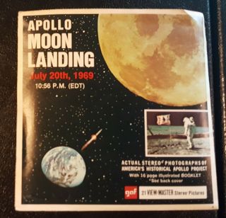 Apollo Moon Landing Nasa Vintage View - Master Reel Pack B663 Gaf With Booklet