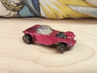 Vintage Hot Wheels Redline Beatnik Bandit Ed Roth 1968 Pink Diecast Car
