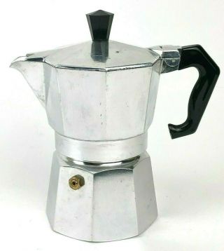 Vintage Italian Abc Crusinallo Marimba 1 Cup Stovetop Expresso Coffee Maker
