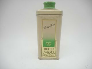 Vintage Watkins Alary King Talcum Powder Advertising Baby Powder Tin Can