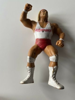 Vintage Wwf Ljn Superstars 1988 White Shirt Hulk Hogan Wrestling Action Figure