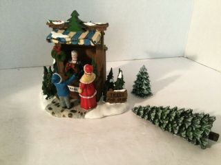 Vtg Christmas Village Collectibles Accessories Trees Booth 2 Xtra Trees