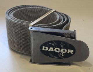 Vintage Dacor 52 " X 2 " Scuba Divers Weight Belt & Buckle