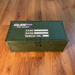 Vintage Gi Joe Top Secret Foot Locker Plastic Storage Box 1993