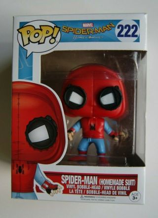 Marvel Funko Pop Spider - Man Homecoming Homemade Suit 222 (htf)