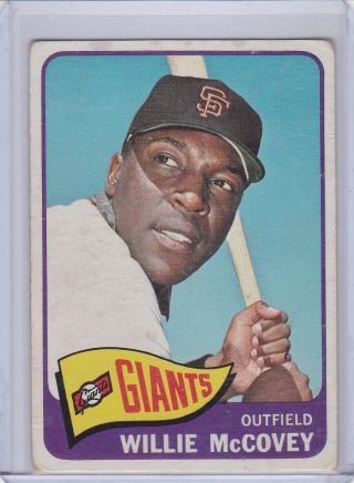1965 Topps Set Break 176 Willie Mccovey San Francisco Giants Vintage