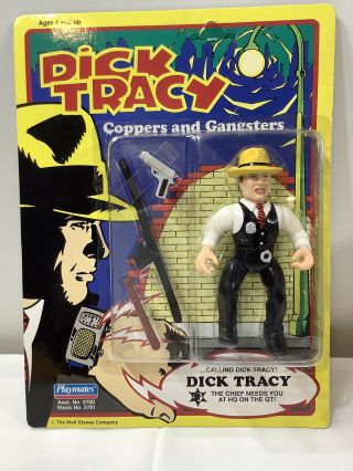Dick Tracy Coppers And Gangsters Dick Tracy Action Figure Playmates 1990