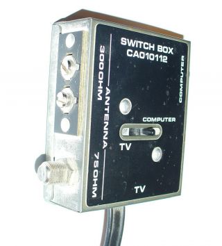 Vintage Computer Video Game TV RF Switch Box  Atari CA010112 3