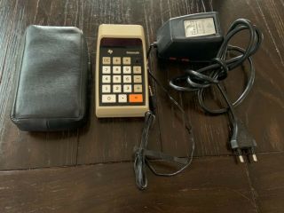 Vintage Texas Instruments Ti - 2500 Datamath Calculator With Converter Adapter