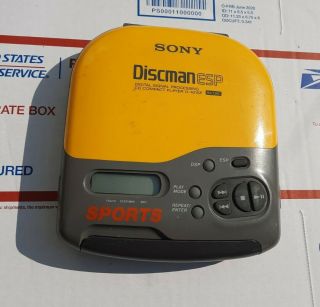 Vtg Sony D - 421sp Sports Discman Esp Digital Signal Processing Cd Compact Player