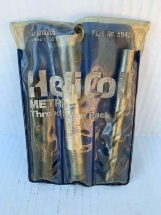 Vintage Helicoil Metric Thread Repair Kit M10x1.  5