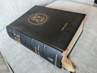 Vtg Holy Bible Authorized King James Version Rembrandt Edition