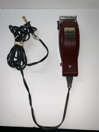 Vintage Oster Hair Clippers Model 284 - 01 Series B Plug In Corded And