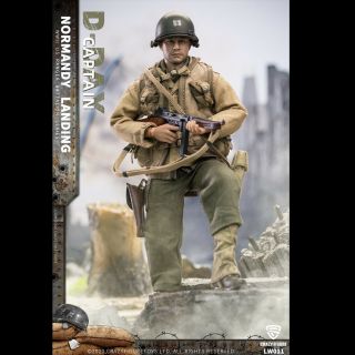Crazy Figure Lw011 1/12 Wwii U.  S.  Rangers On D - Day Mormandy Landing Captain Doll