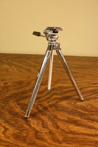 Vintage Corsair Chrome Camera Tripod,  Pocket Size