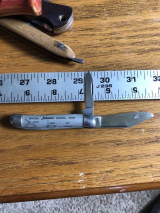 Vintage Rare Baseball Hammer Brand Pocket Knife Slight Bend To Top Of Blade￼