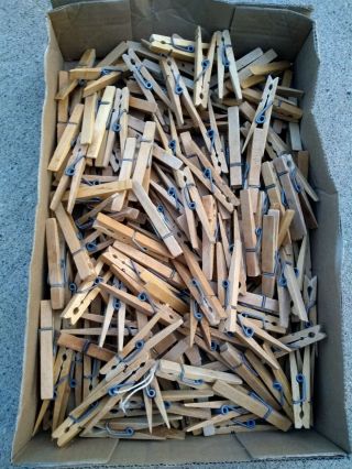 Old Vintage Weathered Clothes Pins 160,