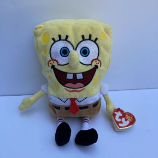 Ty Spongebob Squarepants Plush 9 " Beanie Stuffed Toy Retro Nick 2004