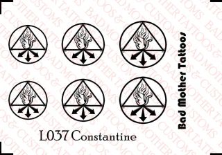 1/6 Custom Tattoo Decal For 12 Inch Figures: Constantine - Keanu Reeves