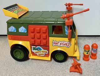 1989 Tmnt Teenage Mutant Ninja Turtles Party Wagon Van Vehicle Playmates Vintage