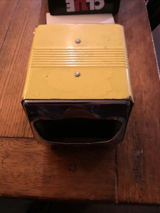 Vintage Fort Howard Paper Company Tidynap Dual Sided Napkin Dispenser Yellow