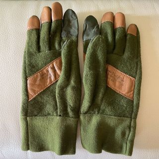 Vintage Morris " Feel " Glove,  Shooting,  Hunting,  Marksman,  Green Wool,  Archery