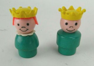 Vntg Fisher Price Little People 1974 Prince And Princess For 993 Castle
