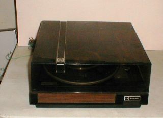 Vintage Realistic Lab 24a Record Player Changer Turntable With Dust Cover Parts