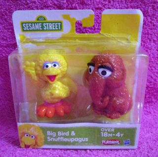 Hasbro Playskool Sesame Street Big Bird & Snuffleupagus Figure 2 Pack Set