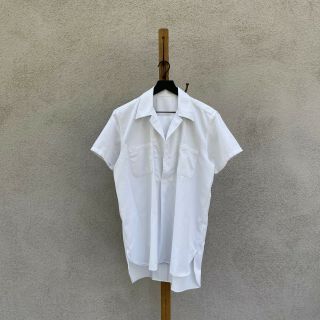 Vintage Italian Navy Short Sleeve Service Shirt Fits Men 