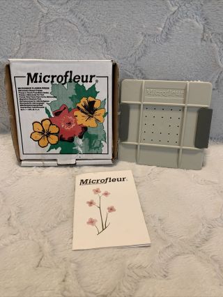 Vtg Microfleur 5 1/2” Microwave Flower Press Nature Craft Needs Liners