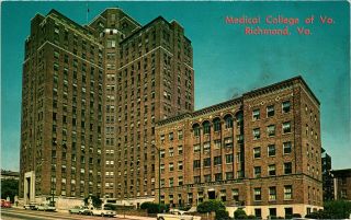 Vintage Postcard - Medical College Of Va Buildings Richmond Virginia Va 8638