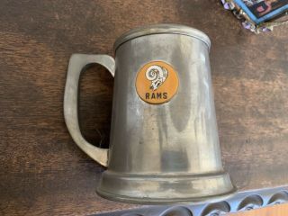 Nfl Football Los Angeles Rams Vintage Pewter Mug