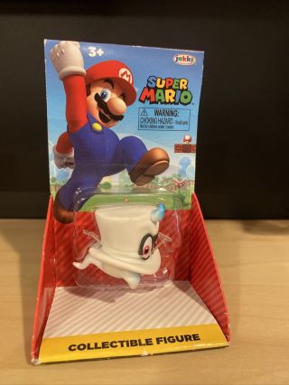 Jakks World Of Nintendo Mario Cappy 2.  5 " Figure Mario Odyssey