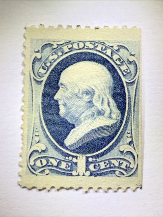1870 Benjamin Franklin 1 Cent Us Postage Vintage Collectible Stamp