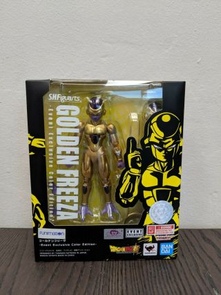 Tamashii Nations S.  H.  Figuarts Dragon Ball Z Golden Frieza Sdcc 2019 Exclusive