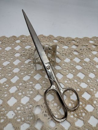 Vintage Scissors Hot Drop Forged Steel Made In Italy 9 " Long 508 S9