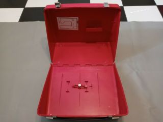 Vintage Bernina 807 Red Record Hard Sewing Machine Case
