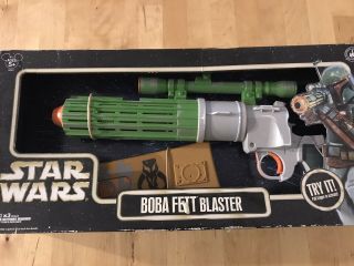 Hasbro Disney Parks Exclusive Star Wars Boba Fett Blaster With Lights & Sounds